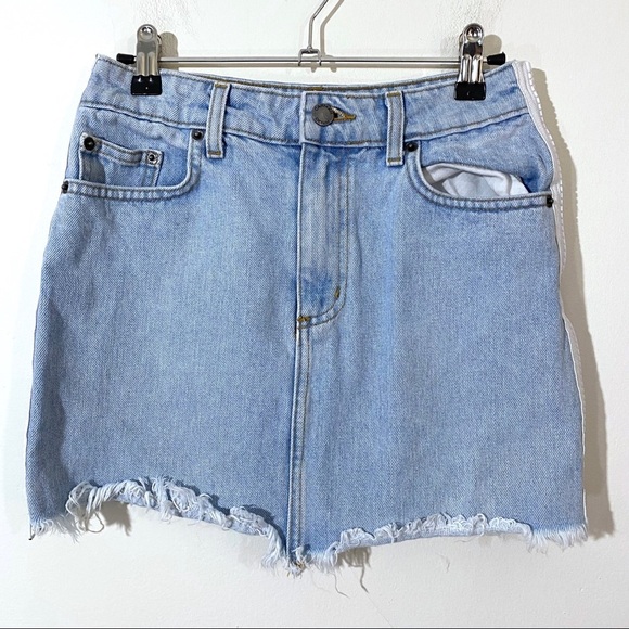 Carmar Estella Colin Skirt Jean Denim Side Zip Zipper 27 - Picture 2 of 7